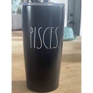 Rae Dunn Pisces Metal Tumbler Astrological, Zodiac Sign,